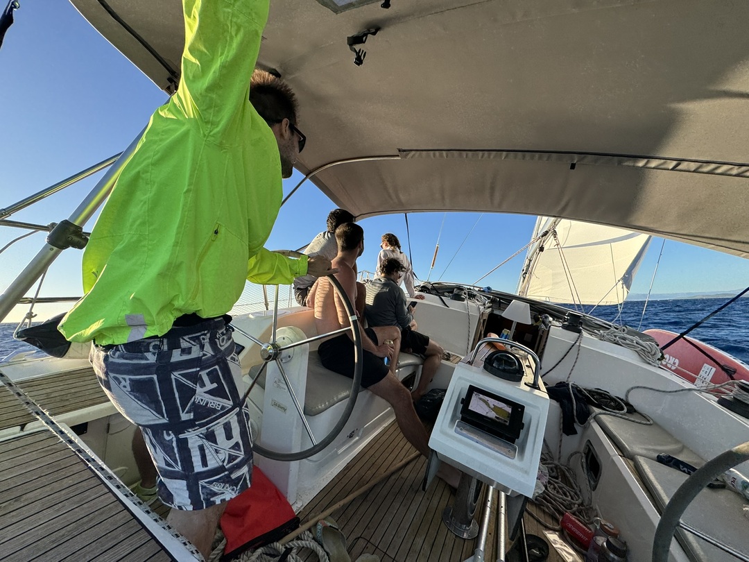 Sailing in Mediterranean